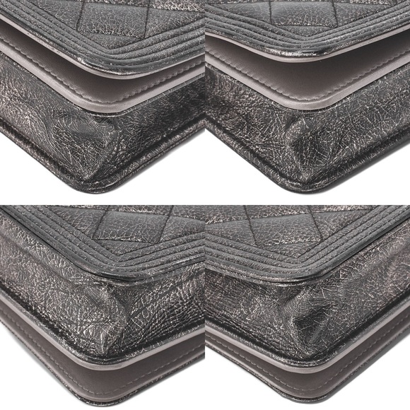 Authentic CHANEL BOY WOC limited edition metallic silver gold hardware - Picture 5 of 11